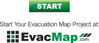 Custom evacuation map production